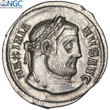 Moneda, Galerius, Argenteus, Serdica, graded, NGC, MS, 2048208-006, SC, Plata