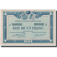 France, Quimper et Brest, 1 Franc, 1915, SUP+, Pirot:104-2