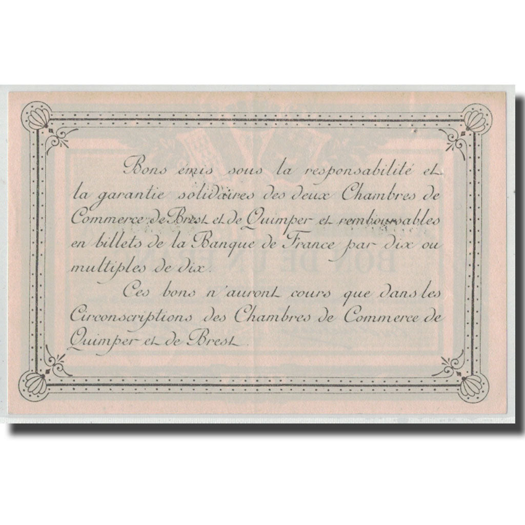 France, Quimper et Brest, 1 Franc, 1915, UNC(60-62), Pirot:104-2