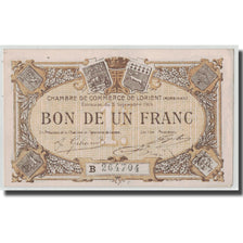 France, Lorient, 1 Franc, 1915, AU(55-58), Pirot:75-2