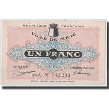 Francja, Metz, 1 Franc, 1918, UNC(63), Pirot:57-13