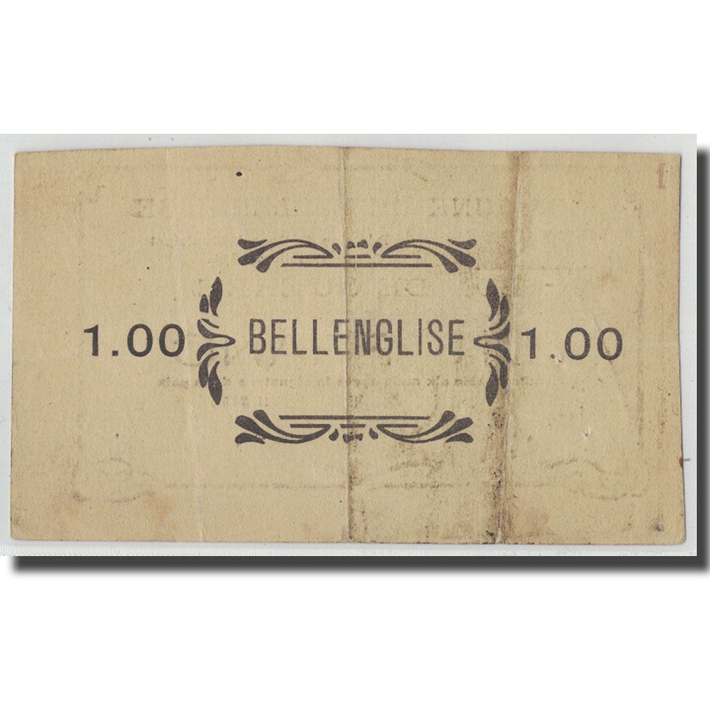 France, Bellenglisse, 1 Franc, 1915, EF(40-45), Pirot:02-181