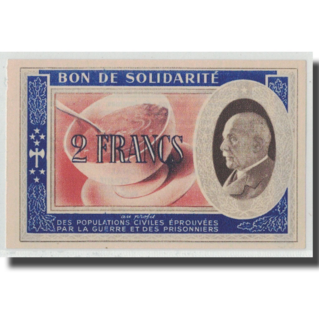 France, Bon de Solidarité, 2 Francs, UNC(63)