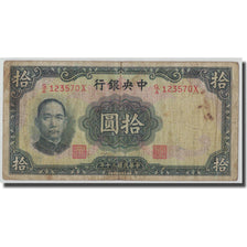Billet, Chine, 10 Yüan, 1941, KM:237b, B+