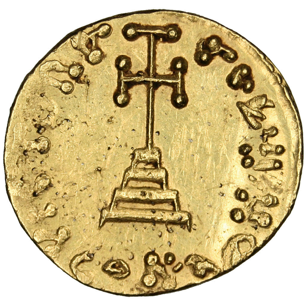 Constantine IV 668-685, Solidus, Constantinople, AU(55-58), Gold, 4.43