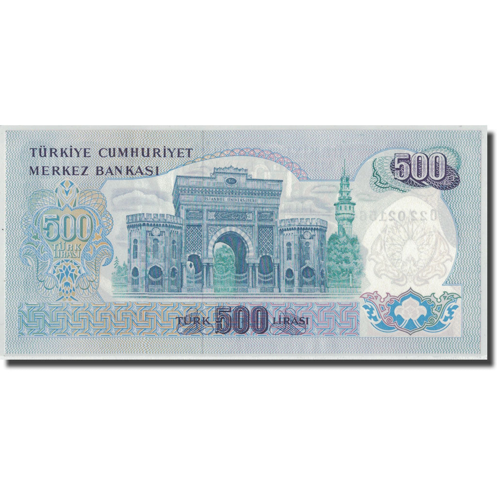 Banknote, Turkey, 500 Lira, L.1970, 1970-01-26, KM:190, UNC(65-70)
