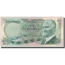 Banknote, Turkey, 10 Lira, L.1970 (1975), 1970-01-26, KM:186, UNC(63)