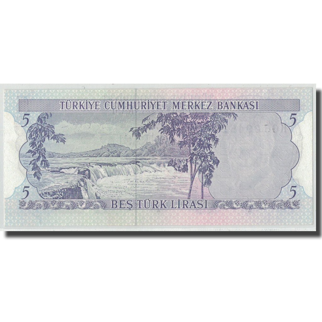Banknote, Turkey, 5 Lira, L.1970 (1976), 1970-01-26, KM:185, UNC(63)