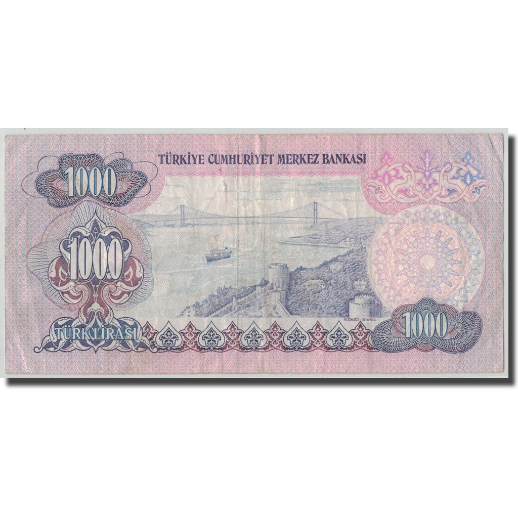 Geldschein, Türkei, 1000 Lira, L.1970, 1970-01-26, KM:191, S