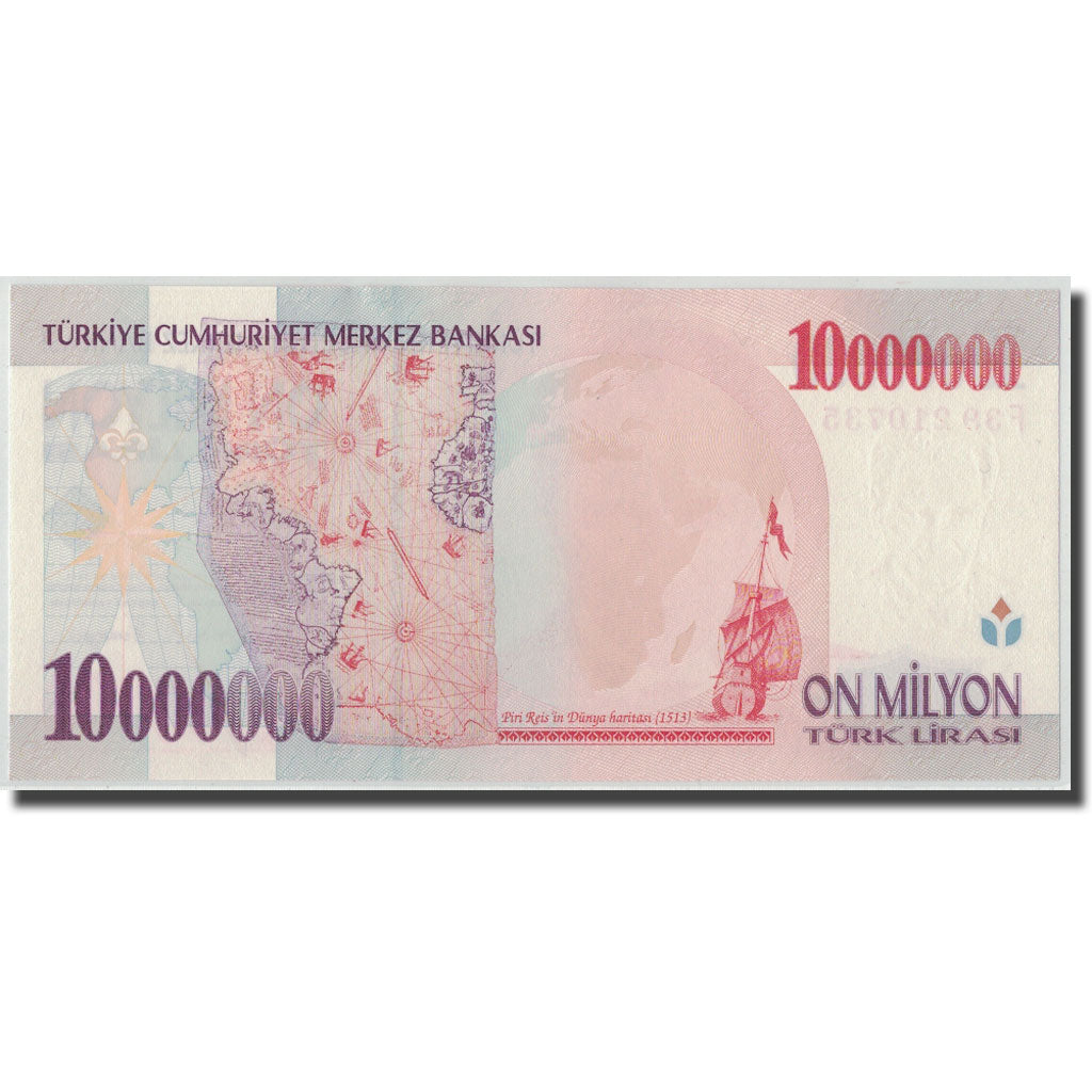 Billet, Turquie, 10,000,000 Lira, L.1970 (1999), 1970-01-26, KM:214, SPL