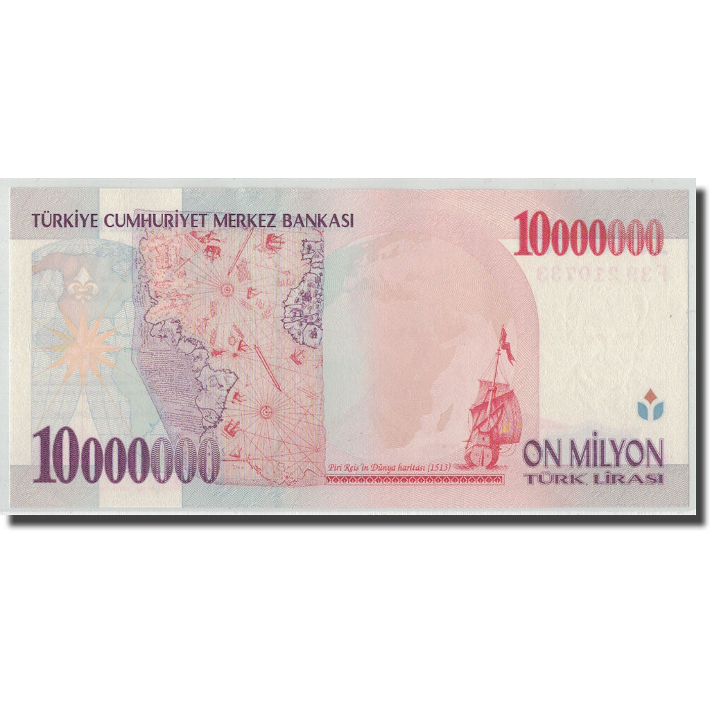 Banconote, Turchia, 10,000,000 Lira, L.1970 (1999), 1970-01-26, KM:214, SPL