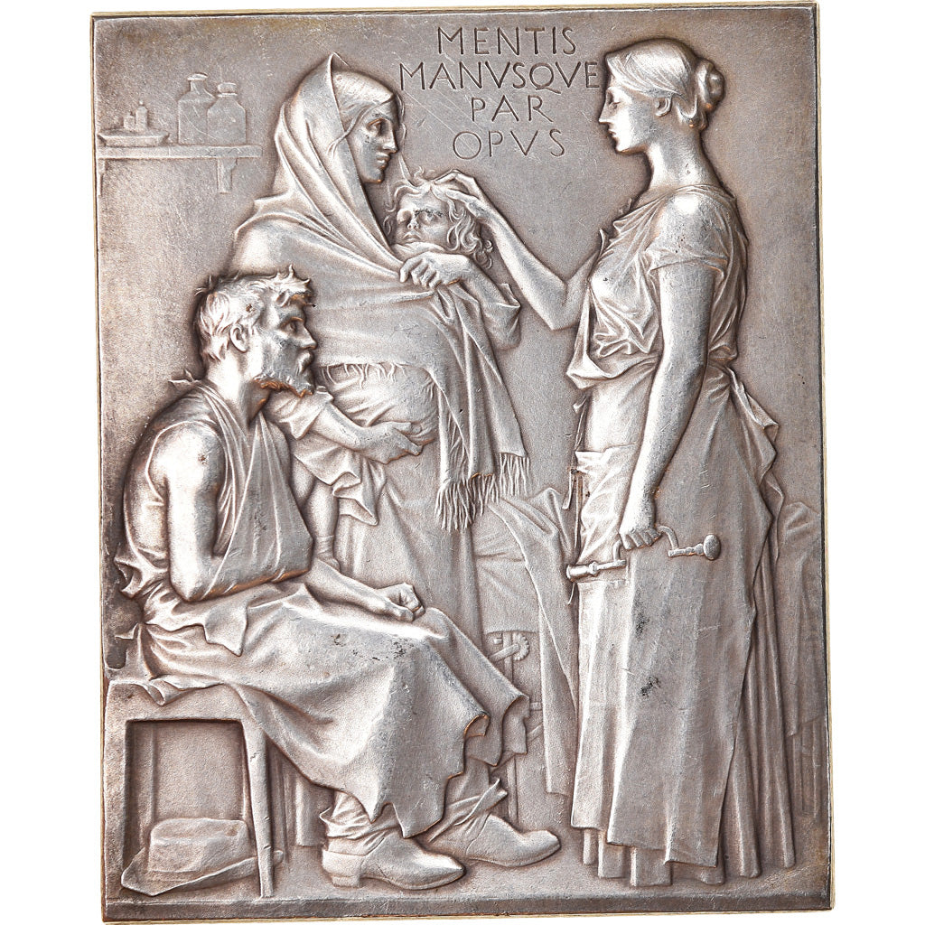France, Medal, Professeur Odilon Lannelongue, Paris, Medicine, 1901, Chaplain