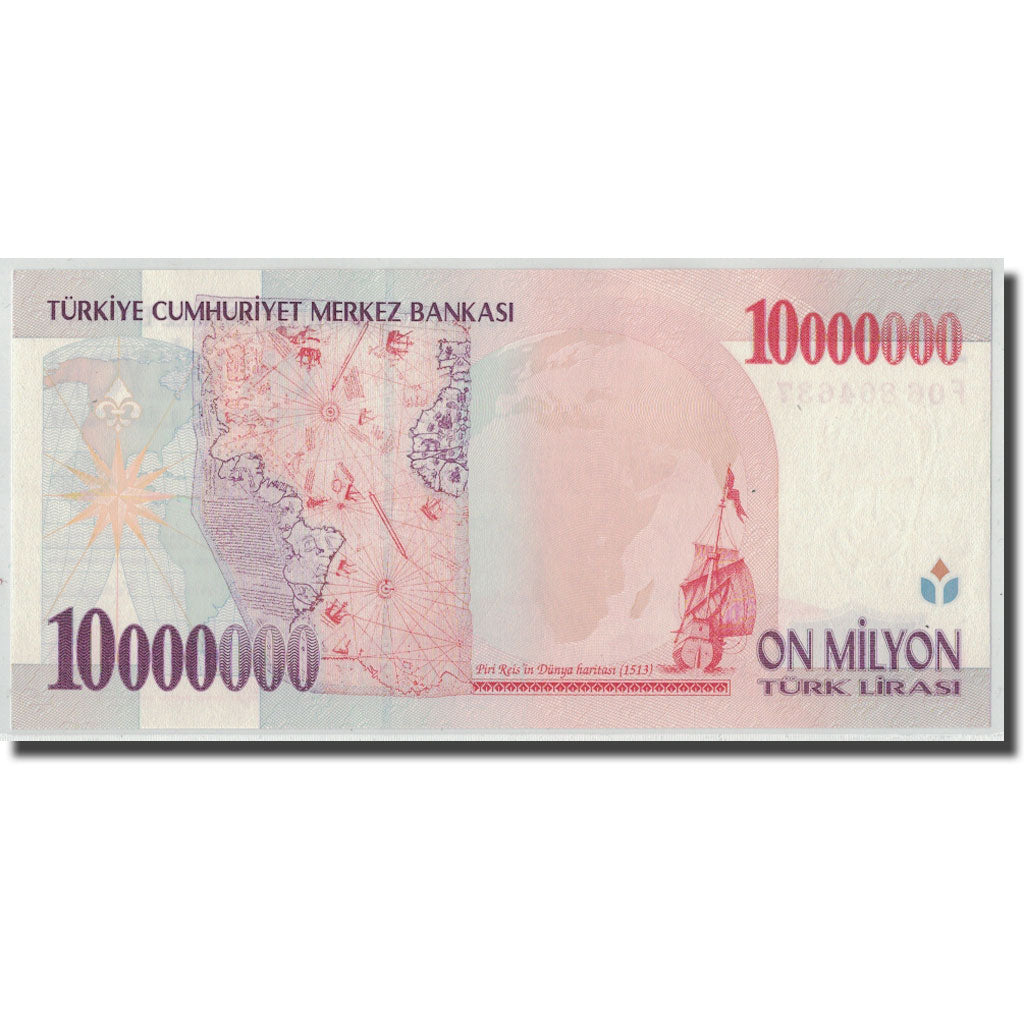 Billete, 10,000,000 Lira, L.1970 (1999), Turquía, 1970-01-26, KM:214, UNC