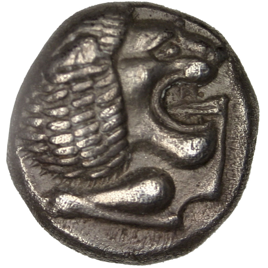Ionia, Miletos, Obol, Miletos, AU(55-58), Silver, 1.08