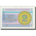 Banconote, Kazakistan, 2 Tyin, 1993, KM:2b, SPL