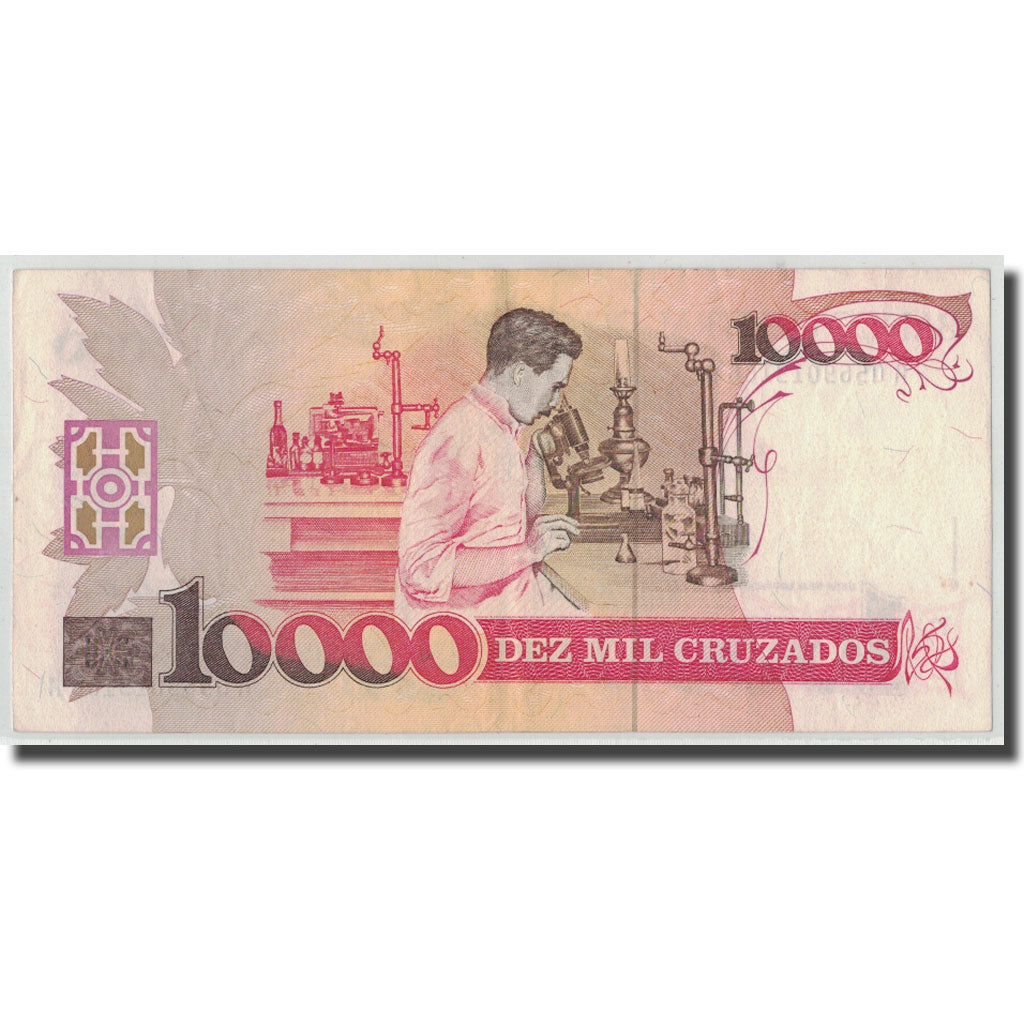 Banknote, Brazil, 10,000 Cruzados, KM:215a, EF(40-45)