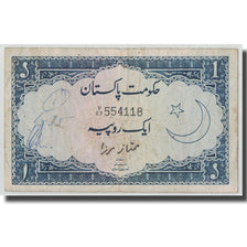 Biljet, Pakistan, 1 Rupee, KM:9, TB
