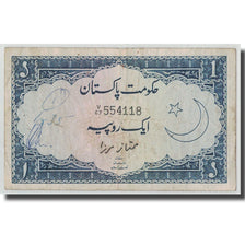 Banknote, Pakistan, 1 Rupee, KM:9, VF(20-25)