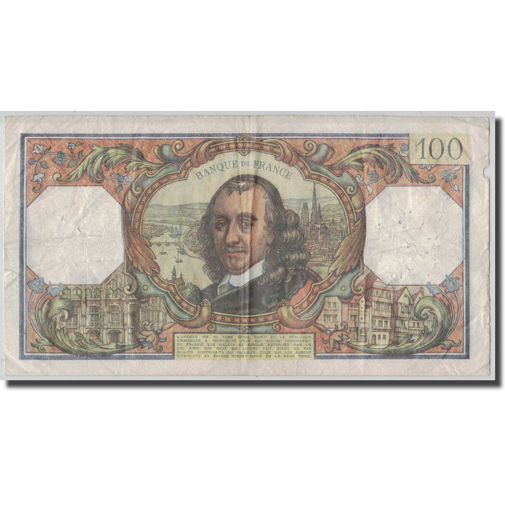 Francia, 100 Francs Corneille, 1974-02-07, F(12-15), Fayette:65.45, KM:149d