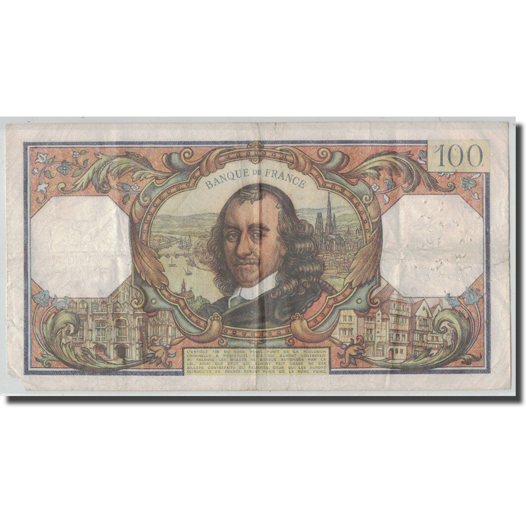 Francia, 100 Francs Corneille, 1971-04-01, B+, Fayette:65.35, KM:149c