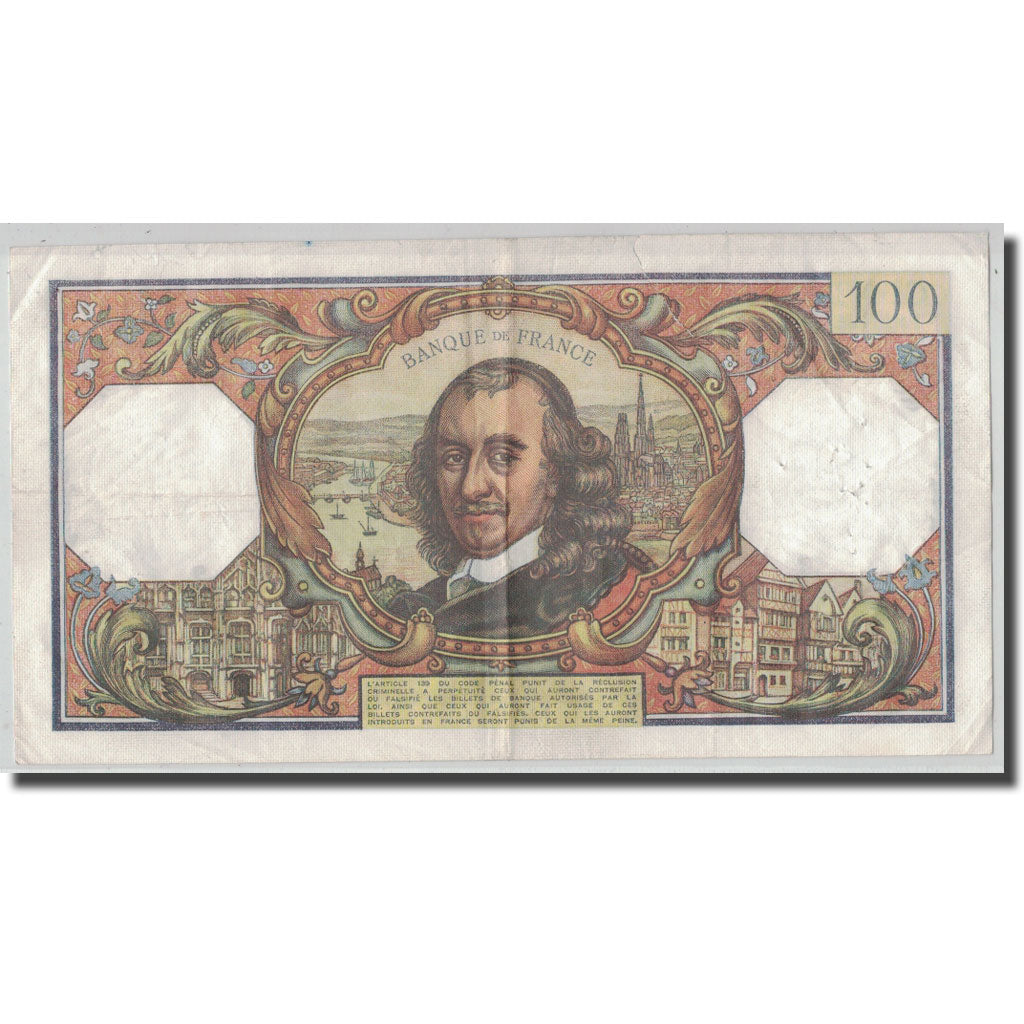 Frankrijk, 100 Francs Corneille, 1968-05-02, TB, Fayette:65.22, KM:149c