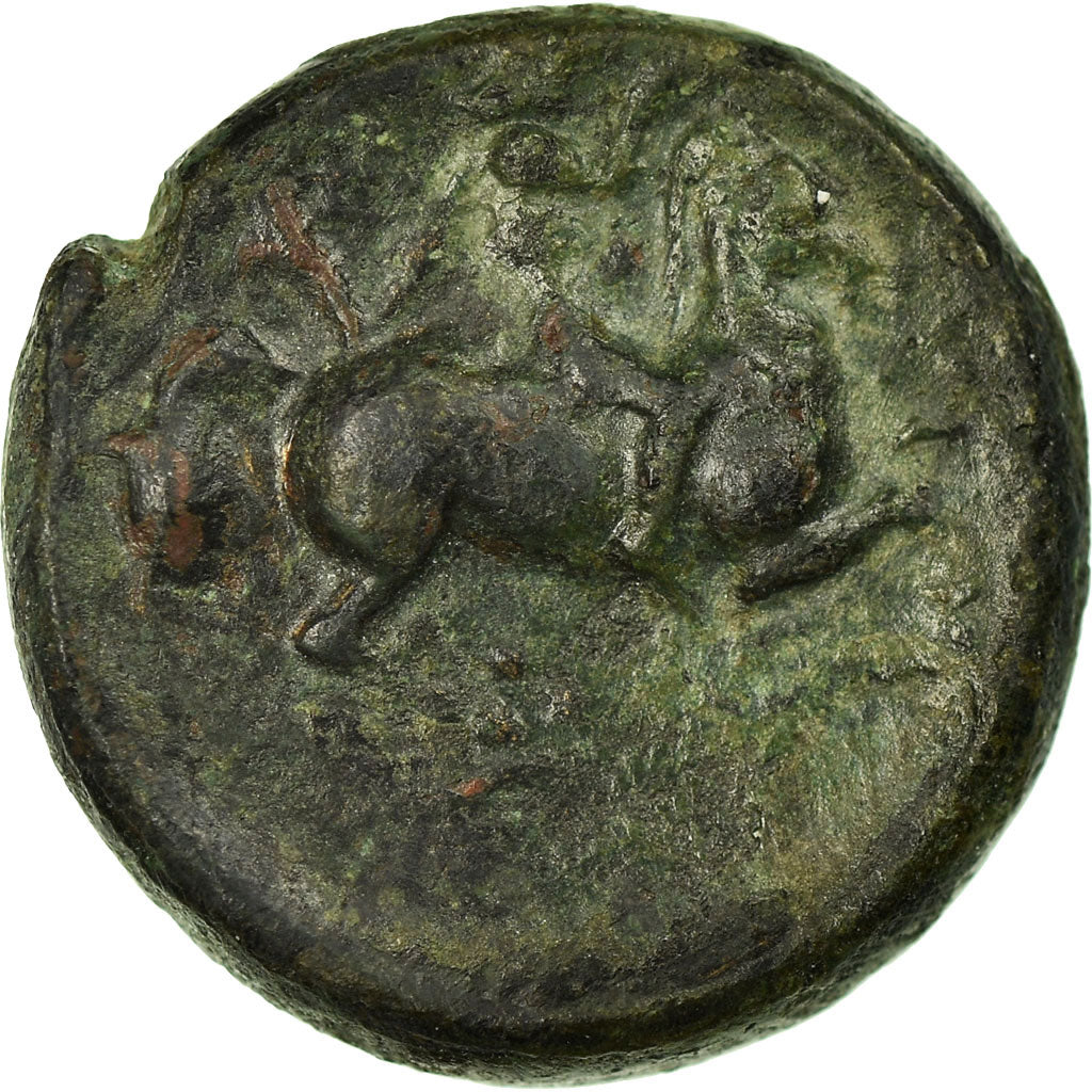 Moneda, Thessaly, Poseidon, Krannon, Chalkous Æ, MBC, Bronce