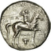Coin, Calabria, Taranto, Taras, son of Poseidon, Didrachm, Tarentum, EF(40-45)