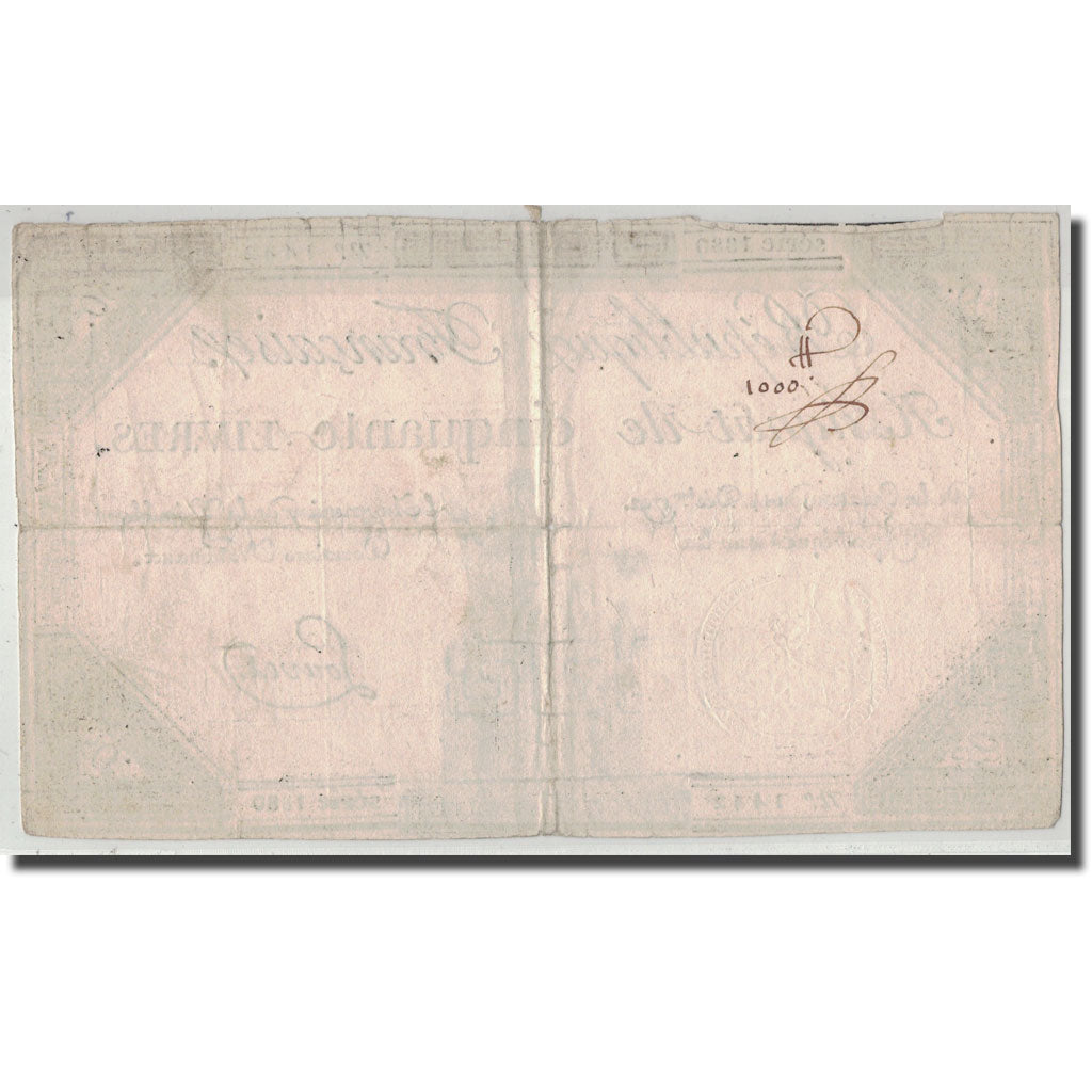 France, 50 Livres, 1792, Louvet, 1792-12-14, VF(20-25), KM:A72, Lafaurie:164