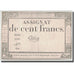 Francja, 100 Francs, 1795, Chibout, 7.1.1795, VF(30-35), KM:A78, Lafaurie:173