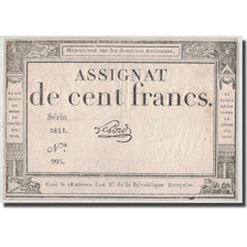 France, 100 Francs, 1795, Lehord, 7.1.1795, VF(30-35), KM:A78, Lafaurie:173