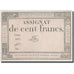 France, 100 Francs, 1795, Ferz, 7.1.1795, VF(20-25), KM:A78, Lafaurie:173