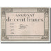 Frankreich, 100 Francs, 1795, Taizy, 7.1.1795, S, KM:A78, Lafaurie:173