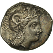Monnaie, Lucanie, Thurium, Athena, Statère, Thourioi, TTB+, Argent