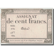 Frankreich, 100 Francs, 1795, Dubra, 7.1.1795, S, KM:A78, Lafaurie:173