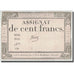 Francja, 100 Francs, 1795, Vienoz, 7.1.1795, VF(20-25), KM:A78, Lafaurie:173