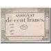 Francia, 100 Francs, 1795, Emery, 7.1.1795, BC, KM:A78, Lafaurie:173