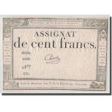 France, 100 Francs, 1795, Chevrot, 7.1.1795, VF(20-25), KM:A78, Lafaurie:173