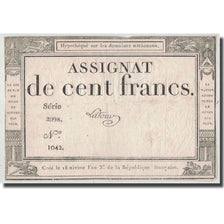 Frankrijk, 100 Francs, 1795, Latour, 7.1.1795, TB, KM:A78, Lafaurie:173