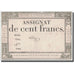 Frankrijk, 100 Francs, 1795, Latour, 7.1.1795, TB, KM:A78, Lafaurie:173