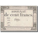 Francia, 100 Francs, 1795, Goussu, 7.1.1795, BB, KM:A78, Lafaurie:173