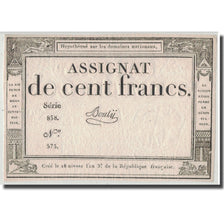 France, 100 Francs, 1795, Bouly, 7.1.1795, VF(30-35), KM:A78, Lafaurie:173