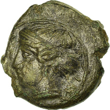 Monnaie, Sicile, Himera, Nymph, Hemilitron, 420-410, Himera, TTB, Bronze, SNG