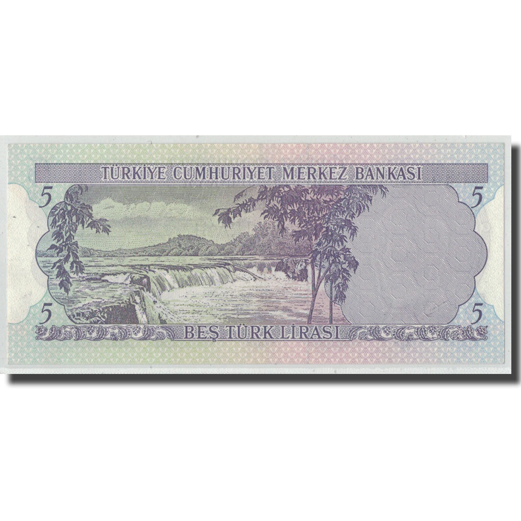 Banknote, Turkey, 5 Lira, L.1930, 1968-01-08, KM:179, UNC(65-70)