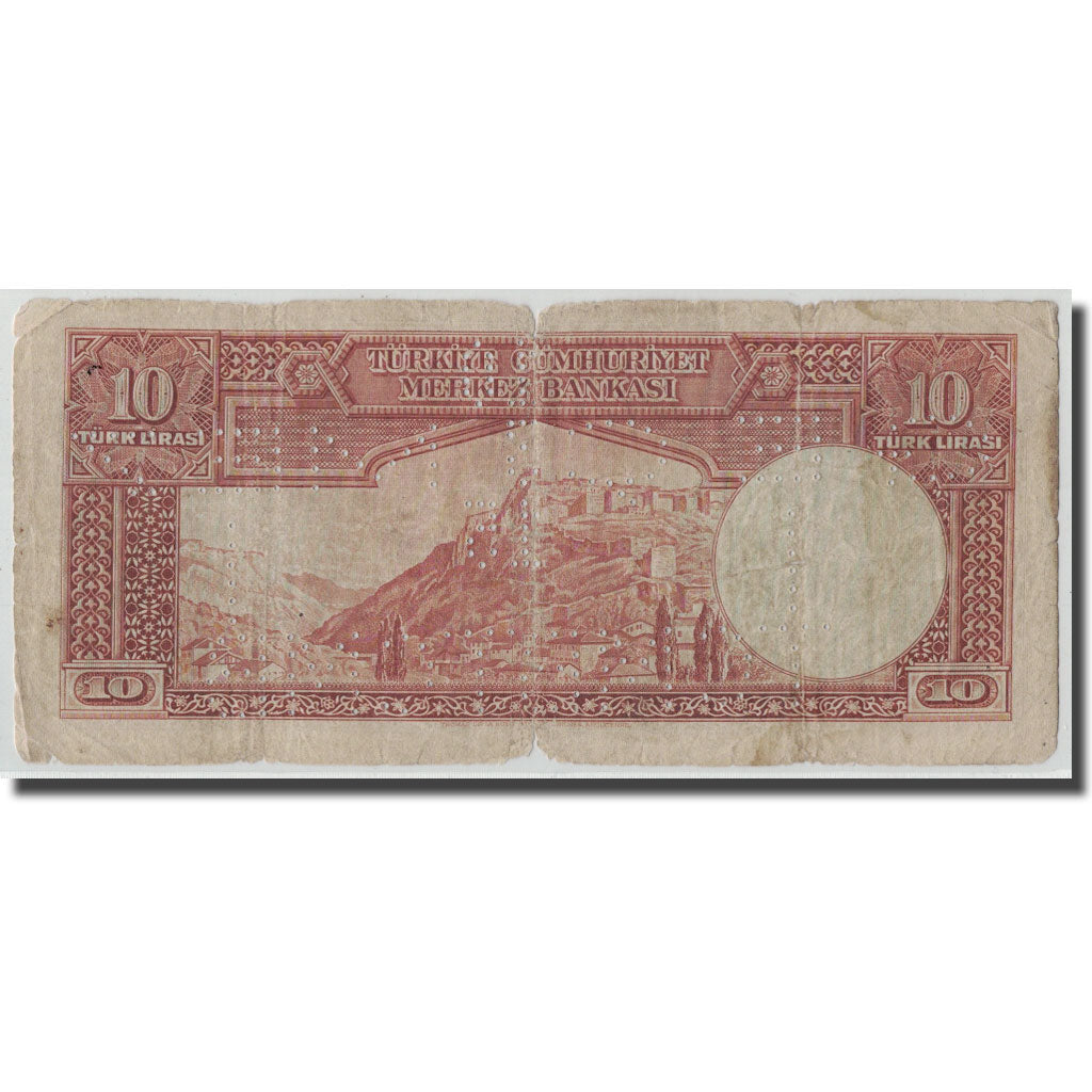 Banknote, Turkey, 10 Lira, L.1930, KM:128, F(12-15)