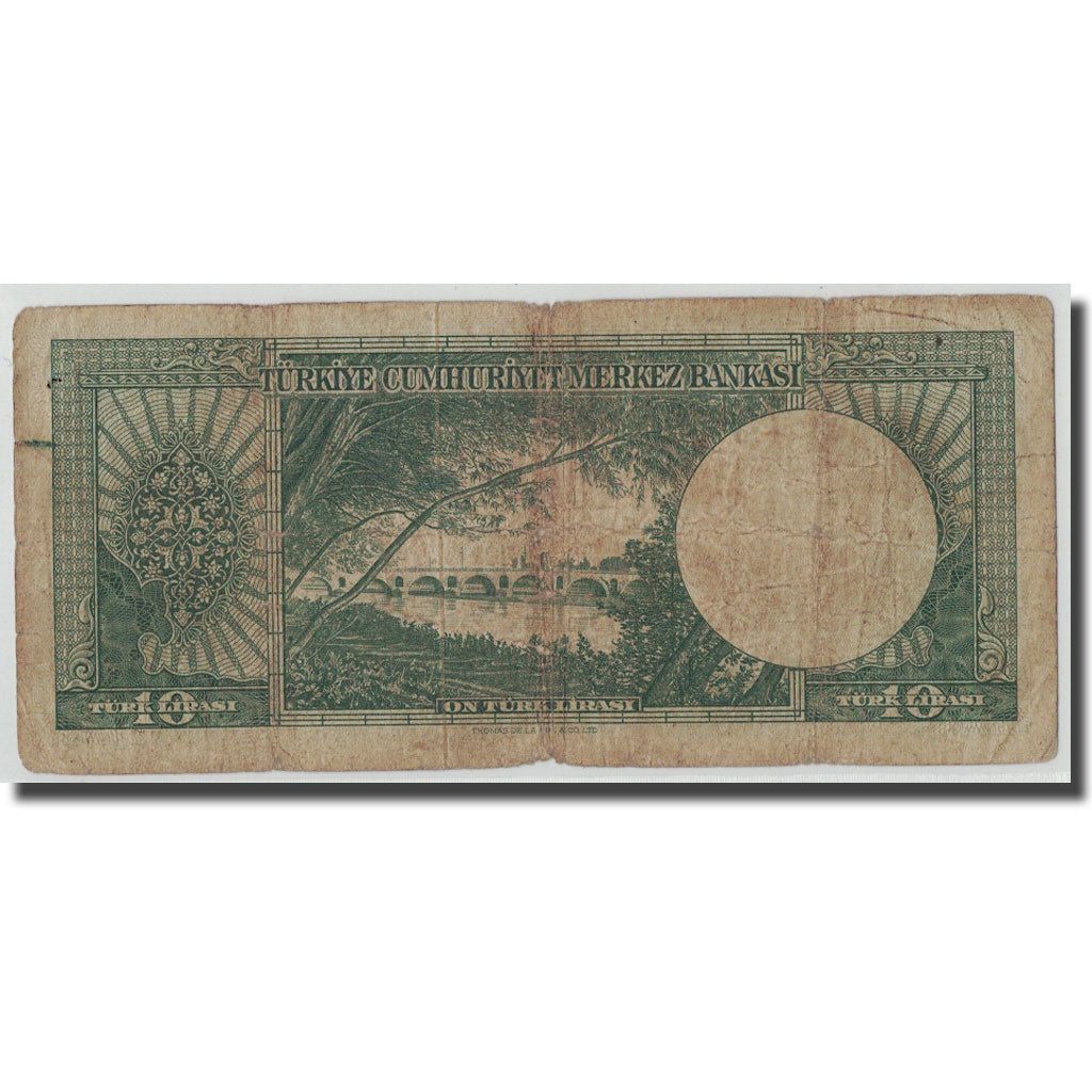 Banknote, Turkey, 10 Lira, L.1930, 1930-06-11, KM:156a, F(12-15)