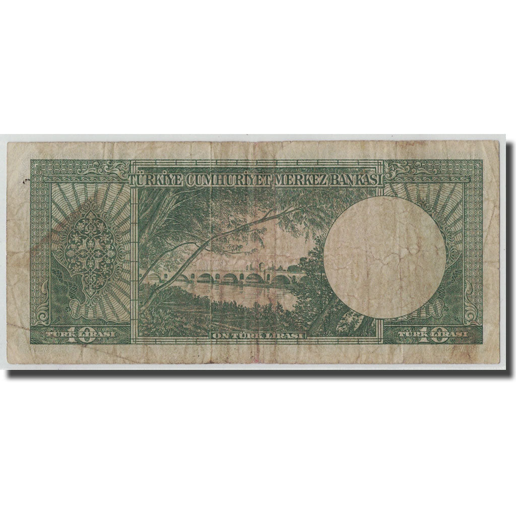 Banknote, Turkey, 10 Lira, L.1930, 1930-06-11, KM:159a, F(12-15)