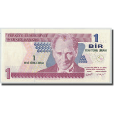 Banknote, Turkey, 1 New Lira, 2005, 1970-01-14, KM:216, UNC(63)