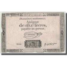 Francia, 10 Livres, 1792, 1792-10-24, BC, KM:A66b, Lafaurie:161b