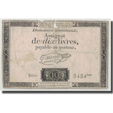 France, 10 Livres, 1792, Taisaud, 1792-10-24, VG(8-10), KM:A66b, Lafaurie:161b