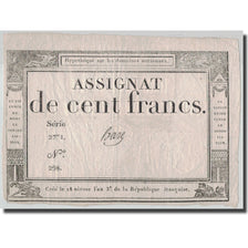 France, 100 Francs, 1795, Haze, 1795-01-07, VF(20-25), KM:A78, Lafaurie:173